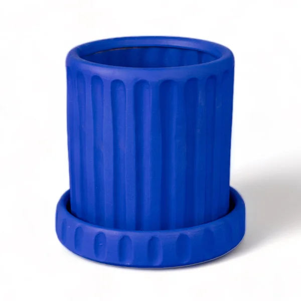 SELETTI - Magna Graecia Dorico Vase w/Saucer Blau