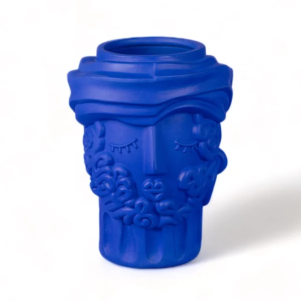 SELETTI - Magna Graecia Man Vase Blau