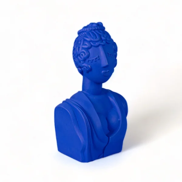 SELETTI - Magna Graecia Poppea Bildhauerei Terracotta Bust Blau