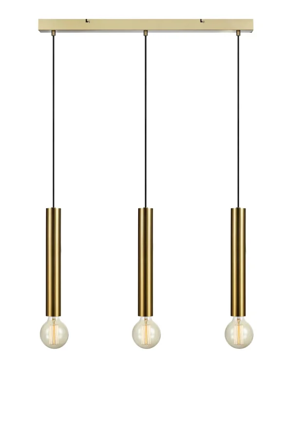 Sencillo Deckenlampe Messing 3 Lampen
