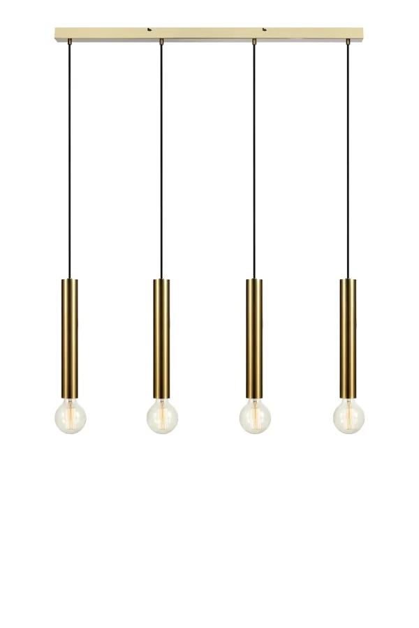 Sencillo Deckenlampe Messing 4 Lampen