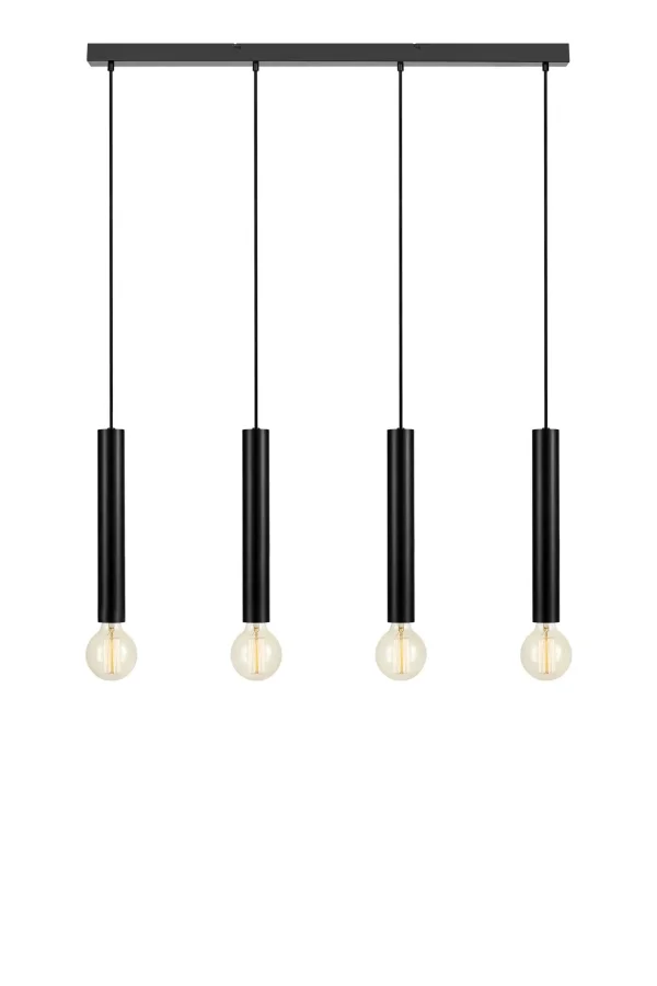 Sencillo Deckenlampe Schwarz 4 Lampen