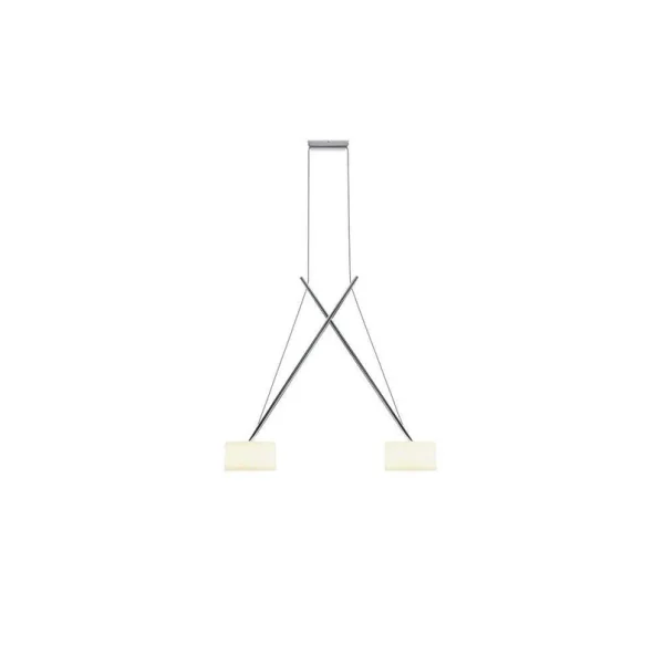 Serien Lighting - Twin LED Pendelleuchte Chrome