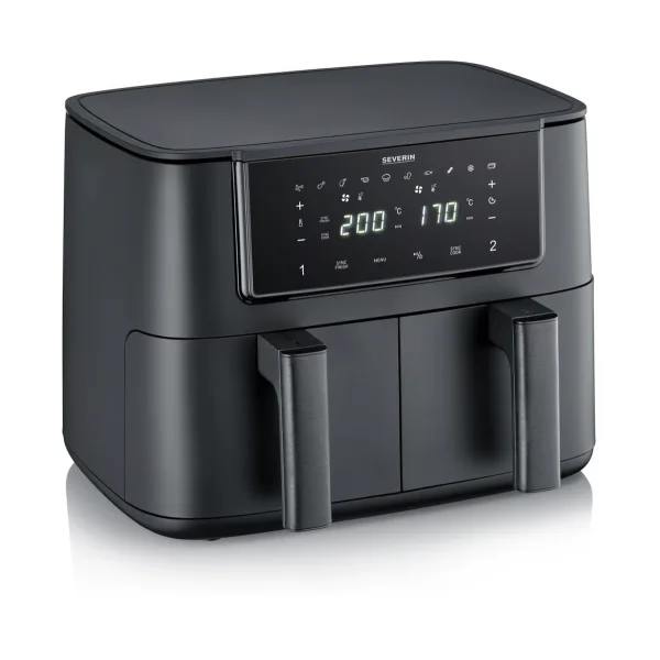 Severin Severin Air-Fryer Dual 2-x FR 2463 4 Liter Black