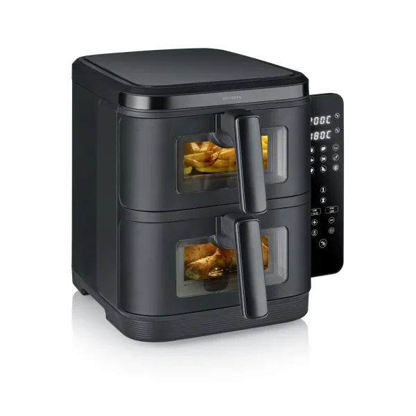 Severin Severin Air-Fryer S-Fry Duo Stack FR 2468 Black