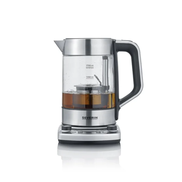Severin Severin WK 3422 Deluxe Teekocher mit Hebefunktion 1,7 L Edelstahl