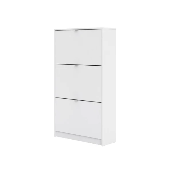 Shane Schuhschrank 3 Klapptüren 2R weiss.