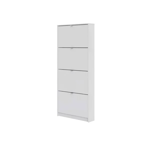 Shane Schuhschrank 4 Klapptüren 1R weiss.