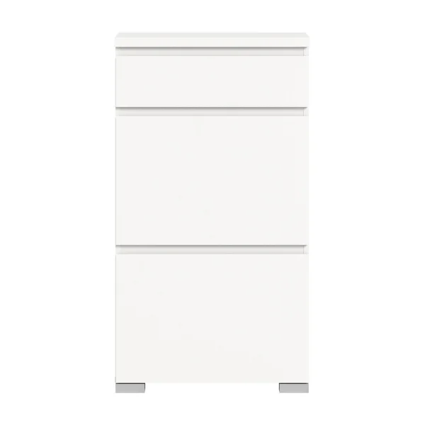 Shoelove Schuhschrank 2 Klaptüren, 1 Schublade 60x109cm weiß.