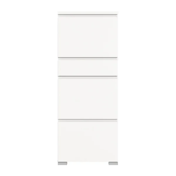 Shoelove Schuhschrank 3 Klaptüren, 1 Schublade 60x151cm weiß.