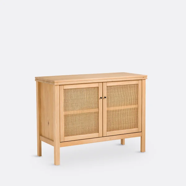 Sideboard Gabin, Kiefer Und Flechtwerk
