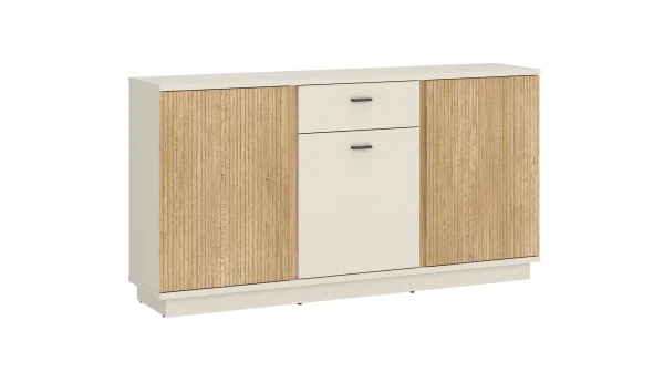 Sideboard mit 1 Schublade beige - Eiche 150 cm - MOSANO