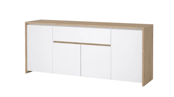 Sideboard mit Schublade weiß - Jackson Hickory 197 cm - NEXT