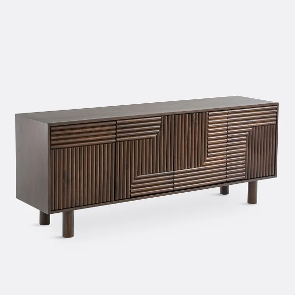 Sideboard Sevan Mit 4 Türen, Kiefer Massiv