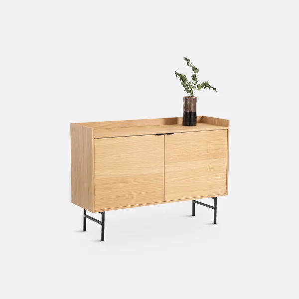 Sideboard Volga Mit 2 Türen, Eichenfurnier