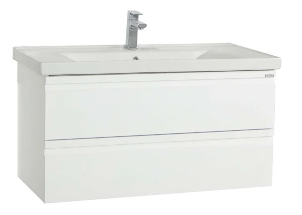 SiloraXL Waschbeckenunterschrank weiß.