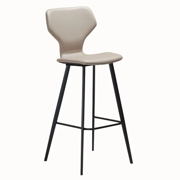 S.I.T Dan-Form Barhocker PU-Kunstleder hellgrau.