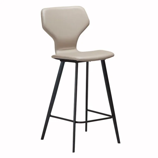 S.I.T Dan-Form Counterstuhl PU-Kunstleder hellgrau.