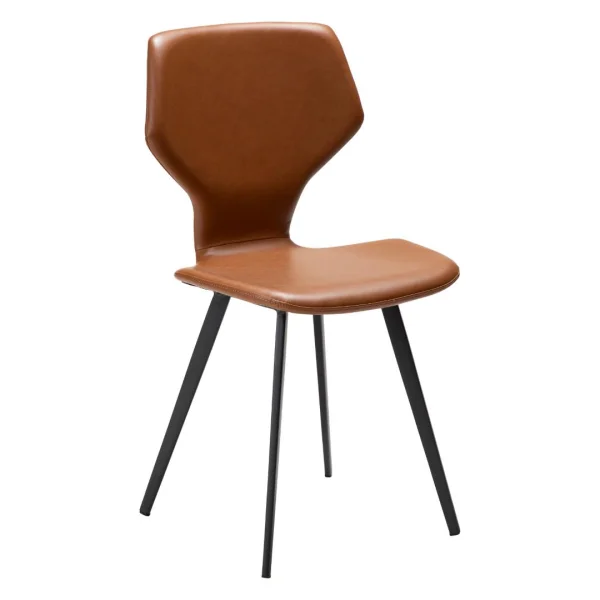 S.I.T Dan-Form Esszimmerstuhl PU-Kunstleder hellbraun.