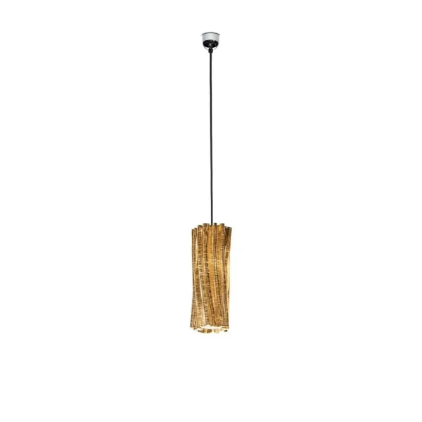 SLAMP - Accordéon Vertical Pendelleuchte Gold