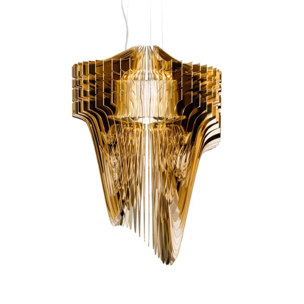Slamp - Aria M Hängeleuchte, gold, Ø 60 cm