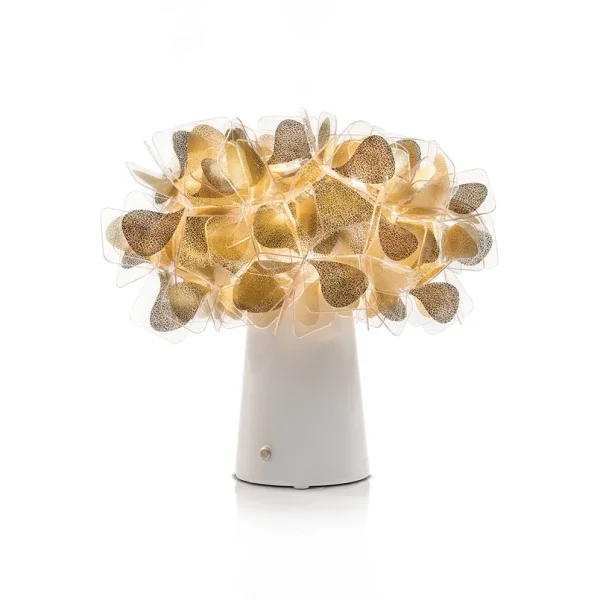 Slamp - Clizia LED-Akku-Tischlampe Mama Non Mama gold/weiß