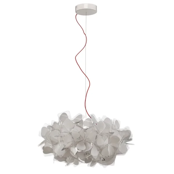 Slamp - Clizia Mama Non Mama Hängelampe, Ø 53 cm, weiß/rot