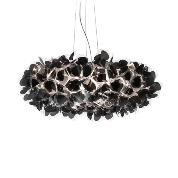 Slamp - Clizia Mama Non Mama Hängelampe, Ø78cm, schwarz/klar