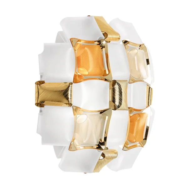 Slamp - Mida Deckenleuchte, Ø 67 cm, amber/weiß