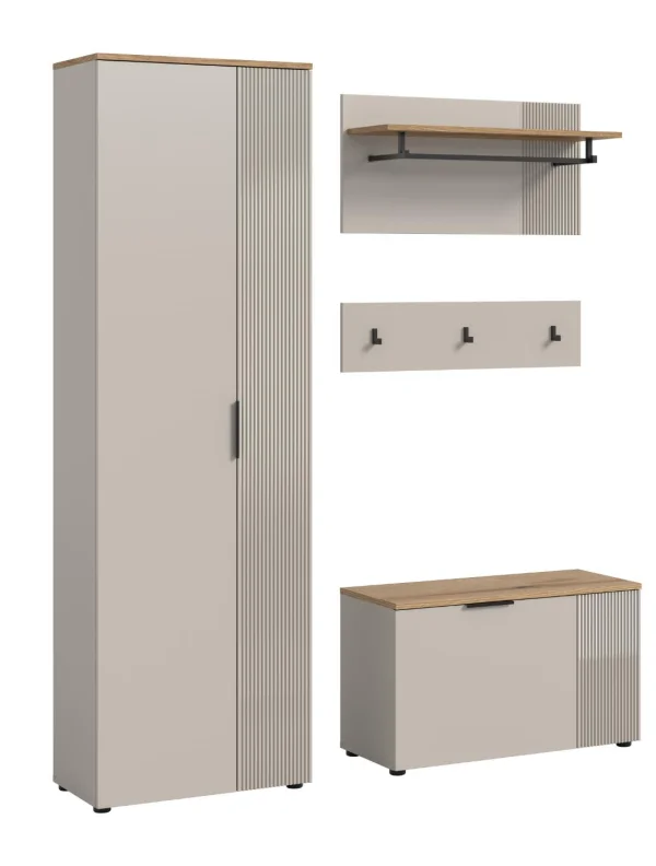 Slide Garderobenmöbel Set S1 Kaschmir Dekor.