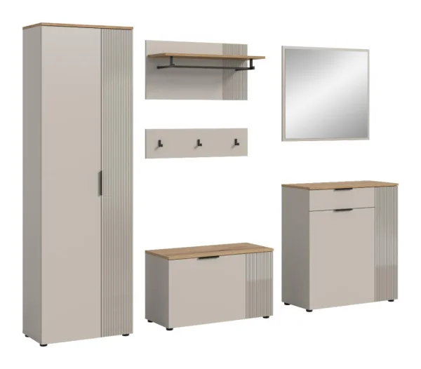 Slide Garderobenmöbel Set S3 Kaschmir Dekor.