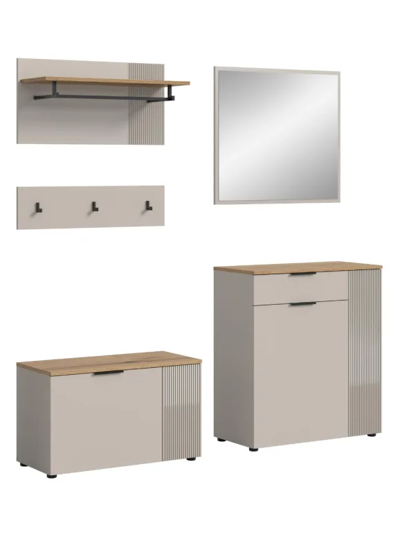 Slide Garderobenmöbel Set S4 Kaschmir Dekor.