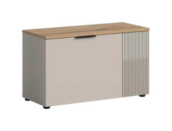 Slide Sitzbank mit Aufbewahrung 2 Türen Kaschmir Dekor.