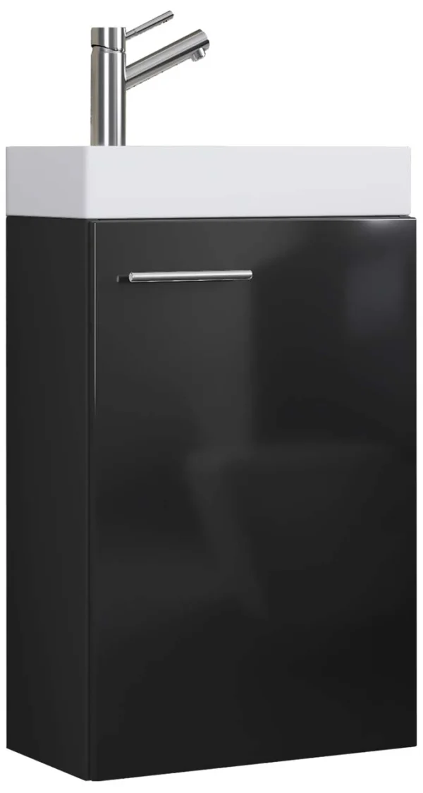 Slito Waschbeckenunterschrank schwarz.
