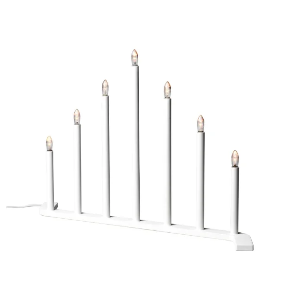 SMD Design Advent RE Adventskerzenhalter Weiß, 7 Kerzen