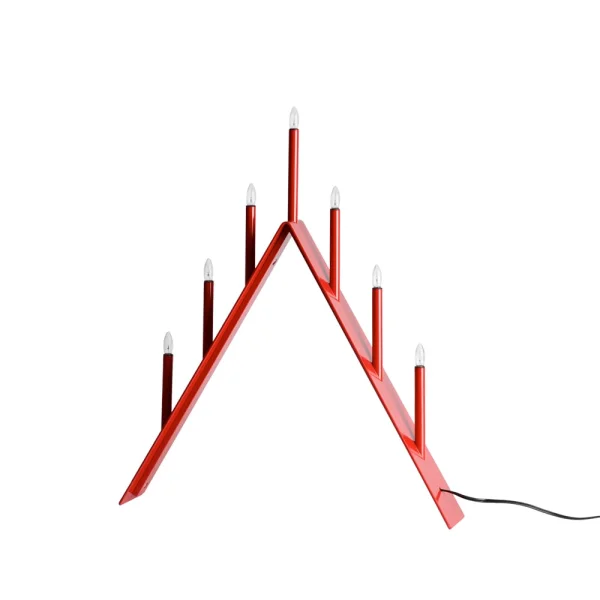 SMD Design Spica 7 Adventskerzenhalter Rot, led