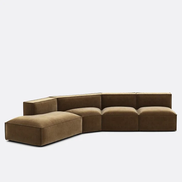 Sofa 4-teilig Links, Cord, Vintage Seven