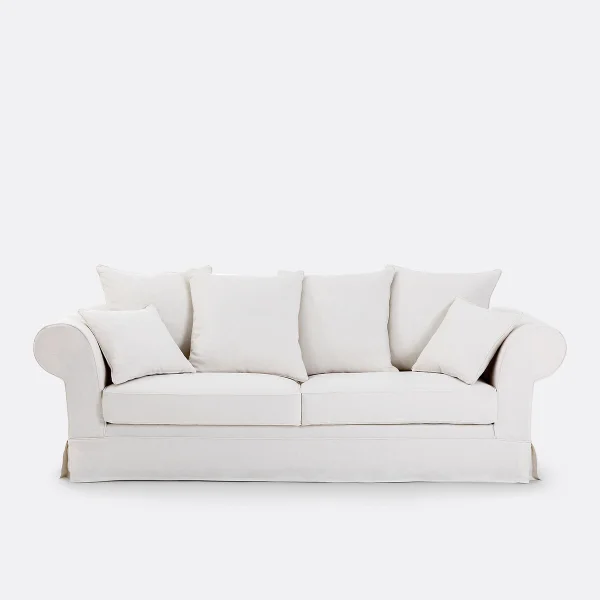Sofa Adelia, Dickes Leinen, Top-komfort