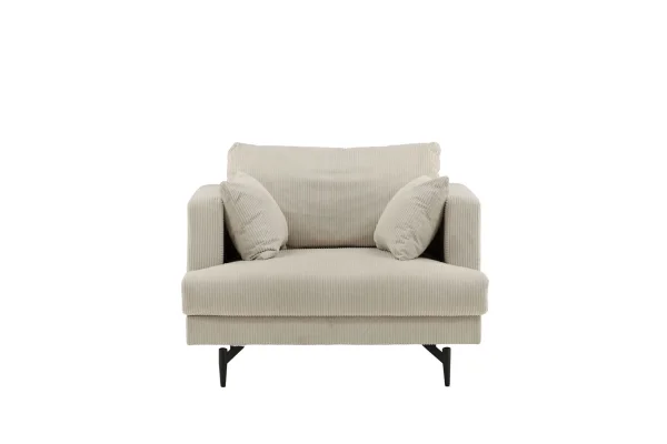 Sofia Sessel Samt beige.
