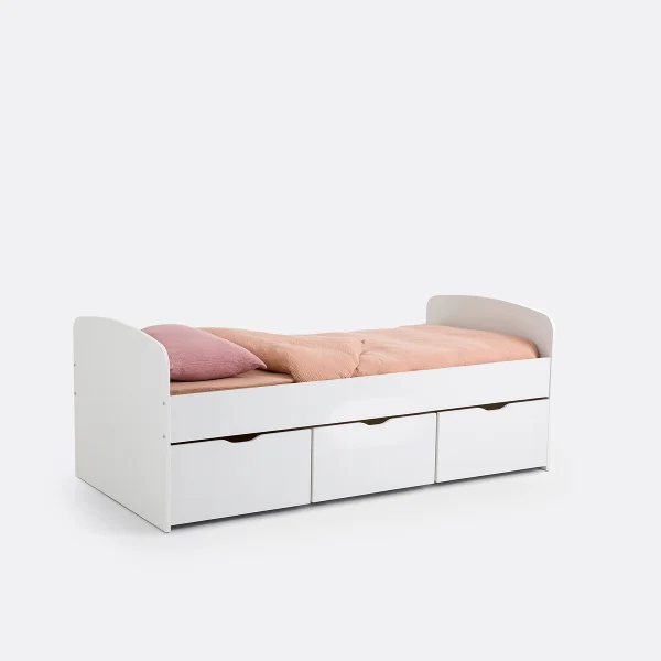 So'home Bett Sami Mit Lattenrost Und Schubladen 90 x 190 cm