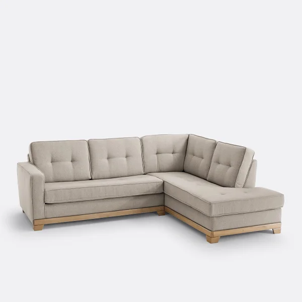 SO'HOME Ecksofa Ajis, Polyester Meliert, Bultex