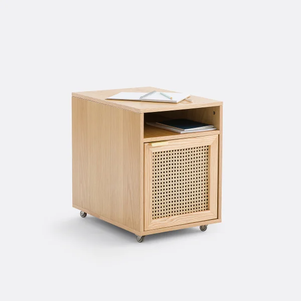 So'home Rollcontainer Loris Mit Rattangeflecht