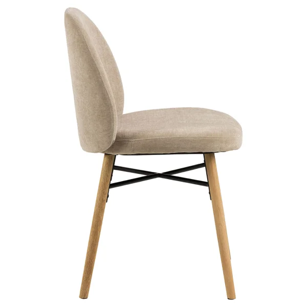 Sophia Esszimmerstuhl Chenille beige.