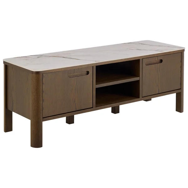 Southampton TV Tisch 2 Türen, 2 Regale beige.