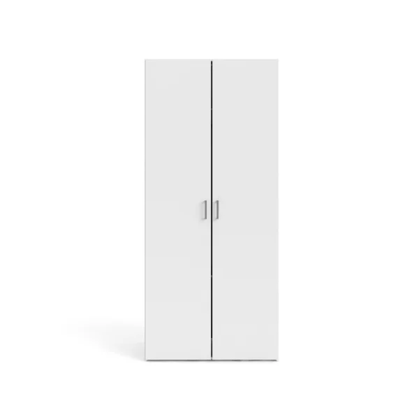 Spell Kleiderschrank 2 Türen weiß.