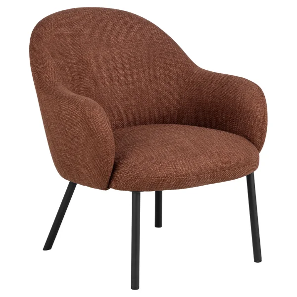 Spencer Sessel Lounge-Sessel Stoff orange.