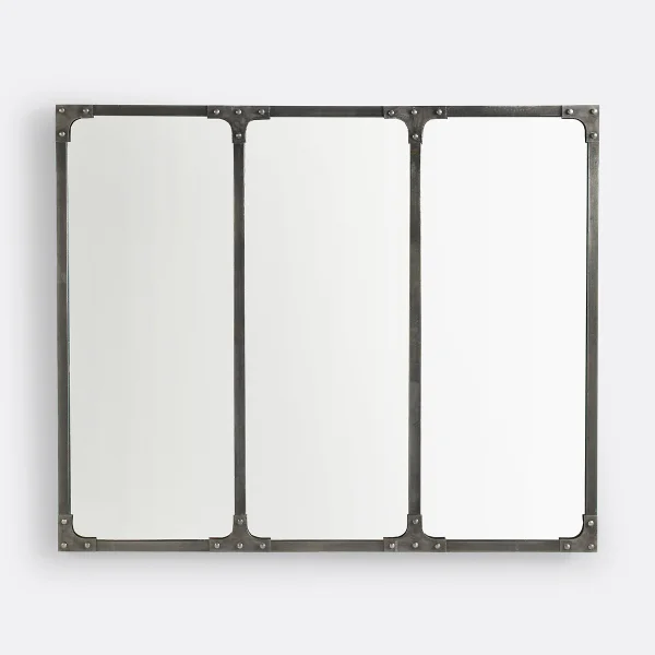 Spiegel Lenaig, Metall, Industrial Style, 120 X 100 Cm,