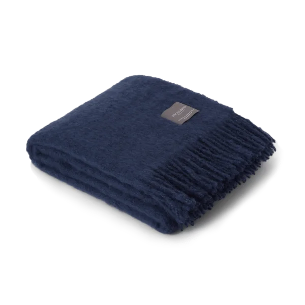 Stackelbergs Mohair Decke Denim dark blue
