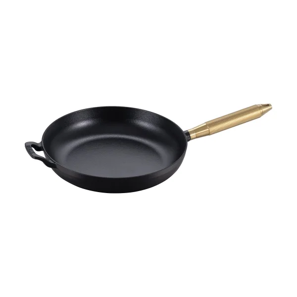 STAUB Buster & Punch Bratpfanne Gusseisen schwarz Ø28 cm Messinggriff