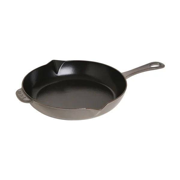 STAUB Staub Bratpfanne Gusseisen mit Ausgießer Ø26 cm Grafitgrau